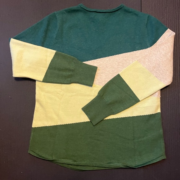 Draper's & Damon's Color block V neck Sweater Size S - Picture 4 of 4